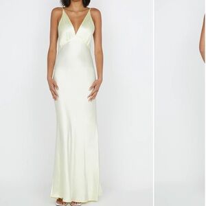 Bec and bridge ice yellow moon dance v dress